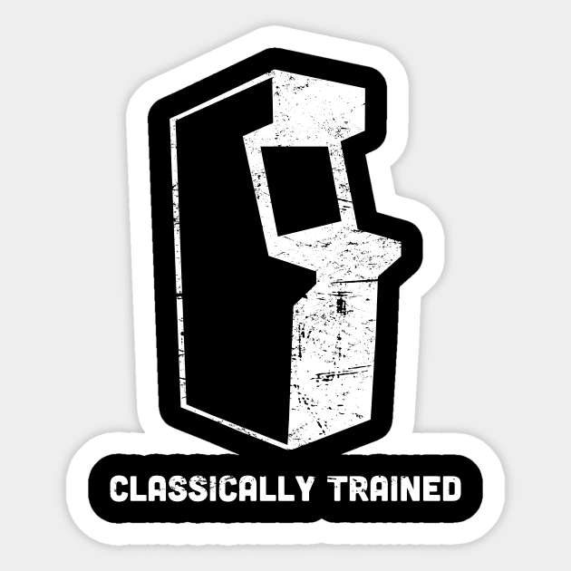 Classically Trained - Retro Arcade Game Sticker by Wizardmode